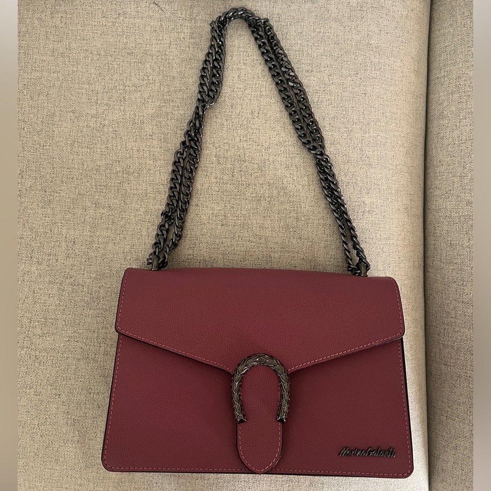 Mariana Galanti Flap Leather Chain Bag